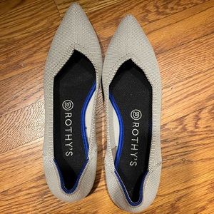 Rothy’s The Point - Flax Birdeye - Size 9 - barely worn